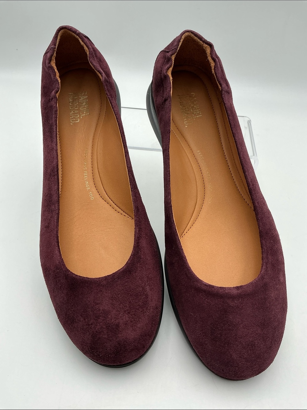 Samuel Hubbard Women's Freedom Dance suede shoes in Wine Size 8.5 New in box